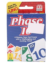 Mattel Phase 10 Card Game - 108 Pieces (Packaging May Vary)