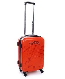 Simba Hard Trolley Bag Pokemon Print Red - 20 Inches