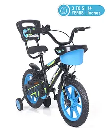 Play Nation Kids 14 Inch Bicycle with Training Wheels - Blue