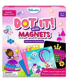 Skillmatics Art Activity Dot It with Magnets Unicorns and Princesses No Mess Repeatable Art for Kids Craft Kits DIY Activity Gifts