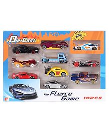 Negocio Die Cast Metal Car Toys Set of 10 (Color May Vary)