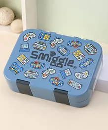 Smiggle Lunch Box Gaming Console Print- Blue