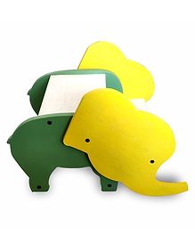 WoodBee Toys Step Stool - Colour: Yellow and Green