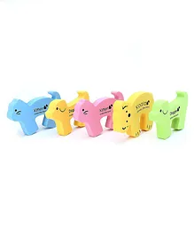Animal Shaped Door Stoppers & Guards Pack of 5 - Multicolor