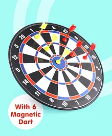 Magnetic Dart Board Kit with 6 Darts - Multicolour
