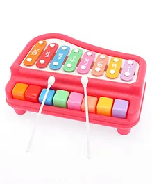 Play Nation 2 in 1 Piano Xylophone Musical Instrument - Multicolour