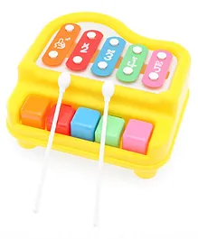 Babyhug Xylophone cum Piano with 5 keys - Multicolour