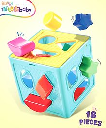 Intellibaby Premium Shape Sorter Cube- Color May Vary