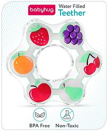 Babyhug Water Filled PVC Fruit Ring Teether- Multicolor