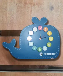 KIDOZ Blue Whale clock BLUE