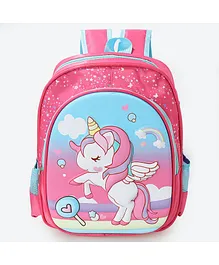 Unicorn Print Backpack Pink - 13.3 Inches
