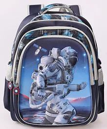 ZOE Astronaut Printed Backpack Navy Blue - 17 Inches