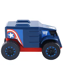 Marvel Pull Back Monster Truck Captain America - Blue