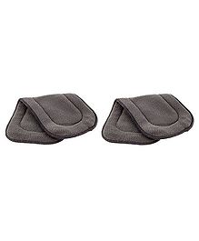 Kuhu Creations Washable 5 Layer Bamboo Charcoal Reusable Cloth Diaper Inserts Pack Of 2 - Brown