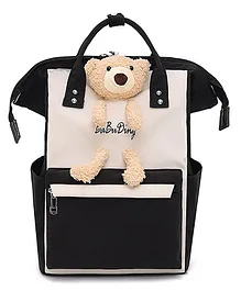 House of Quirk Baby Diaper Bag Maternity Backpack  With Multi Function - Black White