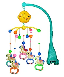 Babygo Musical Sound & Light Unicorn Rattle cot Mobile Rotating for Cradle and Bed jhoomer - Multicolour
