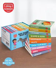 Play Nation Board Books Pack of 10 - English