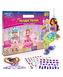 Imagi Make Mirror Mosaic Princess & Unicorn Art and Craft Activity Kit - Multicolour