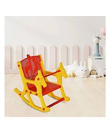 Nilkamal JUNGLE Baby Rocking Plastic Chair Red And Yellow Colour