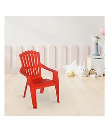 Nilkamal Plastic Baby Chair CHR5026 Modern and Comfortable with Backrest Red Colour