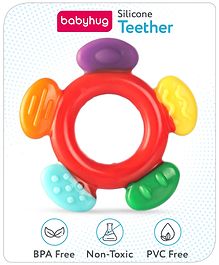 Babyhug Flower Shaped Silicone Teether - Multicolor