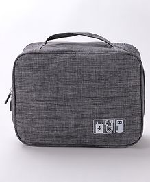 Babyhug Multifunctional Portable Travel Toiletry Bag with Straps  - Grey