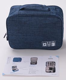 Babyhug Multifunctional Portable Travel Toiletry Bag with Straps - Dark Blue