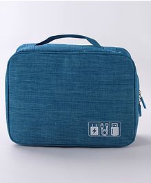 Babyhug Multifunctional Portable Travel Toiletry Bag with Straps - Light Blue