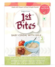 Pristine 1st BITES Baby Cereal 300g Baby Food (8-24 Months) Stage-2, 100% Organic Wheat & Apple Powder  Infant Food