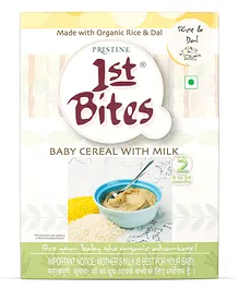Pristine 1st BITES Baby Cereal 300g Baby Food (8-24 Months) Stage-2, 100% Organic Rice & Dal Infant Food