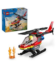 LEGO City Fire Rescue Helicopter Building Set  85 Pieces - 60411