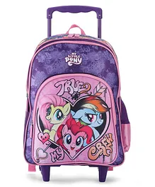My Little Pony School Trolley Bag Magical Adventures for Young Dreamers Purple -16 Inches