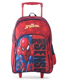 Spiderman School Trolley Bag Inspire Learning with Spider Man's Style Red - 18 Inches