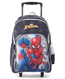 Spiderman School Trolley Bag Inspire Learning with Spider Man's Style Black -16 Inches