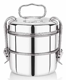 PddFalcon Stainless Steel Lunch Box Foodie Nx 8x2 Without Bag, 1350ml