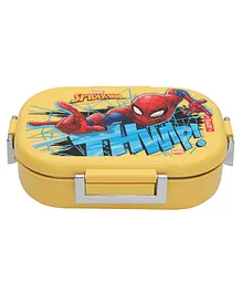 JAYPEE Stainless Steel Insulated Lunch Box Topsteel Spider Man - Yellow - 600 ml - Suitable for school Kids