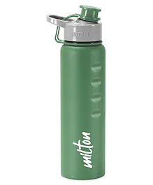 Milton Gripper 1000 Stainless Steel Easy Grip Leak Proof Water Bottle, 920 ml, Green