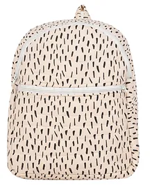 Moms Home Organic Cotton Baby Diaper Backpack Beige Print