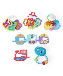 Chicco Play & Grow Teether & Rattle Set Pack of 5- Multicolor