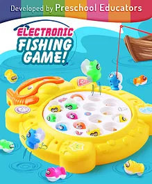 Intelliskills Go Fish! Vibrant Multicoloured Rotating Electronic Fishing Game - 20 Pieces