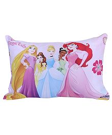 Kuber Industries Disney Princess Design Baby Pillow Polyester Super Soft Kids Pillow for Sleeping & Travel,12 x 18 Inch, Pink