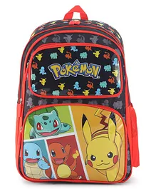 Pokemon School Bag Style Dive into Learning with Cool Confidence Multicolour - 14 Inches