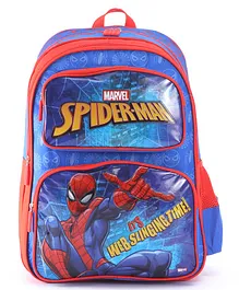 Spiderman School Bag Inspire Learning with Spider Man's Style Blue - 14 Inches