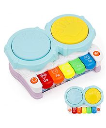 Fiddlerz Musical Toys Frozen Theme  For Kids Drum Keyboard Piano With Flashing Light And Sound Toy For Babies 1 Year Old Boy and Girls