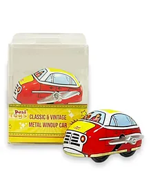 Desi Toys Classic & Vintage Metal Windup Car - Red
