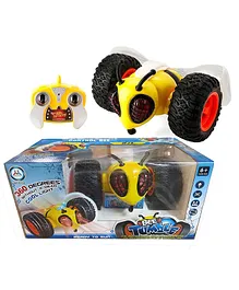 NEGOCIO RC Remote Control Tumble Bee 360° Spin Twisting Turning Stunt Car for Kids, 1/14 2.4Ghz High Speed Big Off-Road Stunt Car with Lights, Music & 360 Spin Bumble Tumble Bee - COLOR MAY VARY