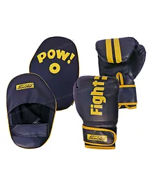 Speed Up Focus Mitts and Boxing Gloves Set Fitness Kit with Punching Pads for Martial Arts and Karate