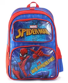Spiderman School Bag Inspire Learning with Spider Man's Style Blue - 16 Inches
