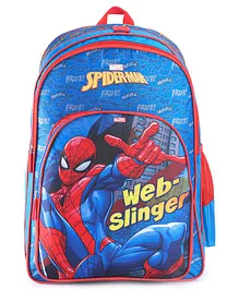Spiderman School Bag Inspire Learning with Spider-Man's Style Blue & Red- 14 Inches