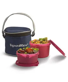 Signoraware Executive Lunch Box Small (Set of 1) (Colors May Vary)